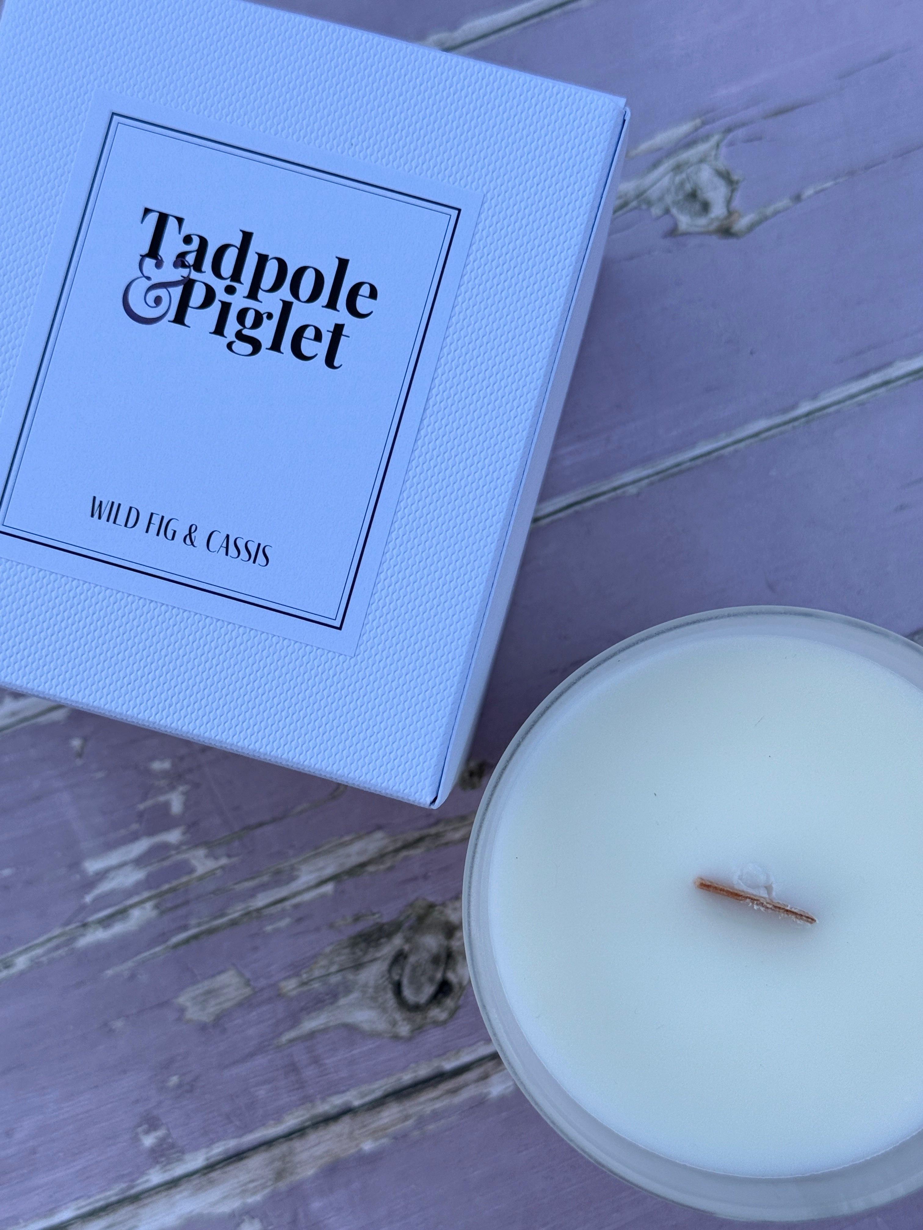 Wild Fig &amp; Cassis Scented Candle - Bishy Barnabees Cottage Garden Ltd